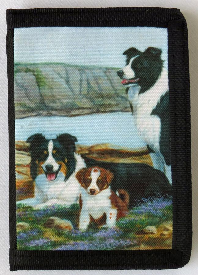 Border Collie 5 trifold wallet